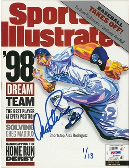1998 Alex Rodriguez Signed  Sports Illustrated Magazine LE 1/13 From July 6th (PSA/DNA)